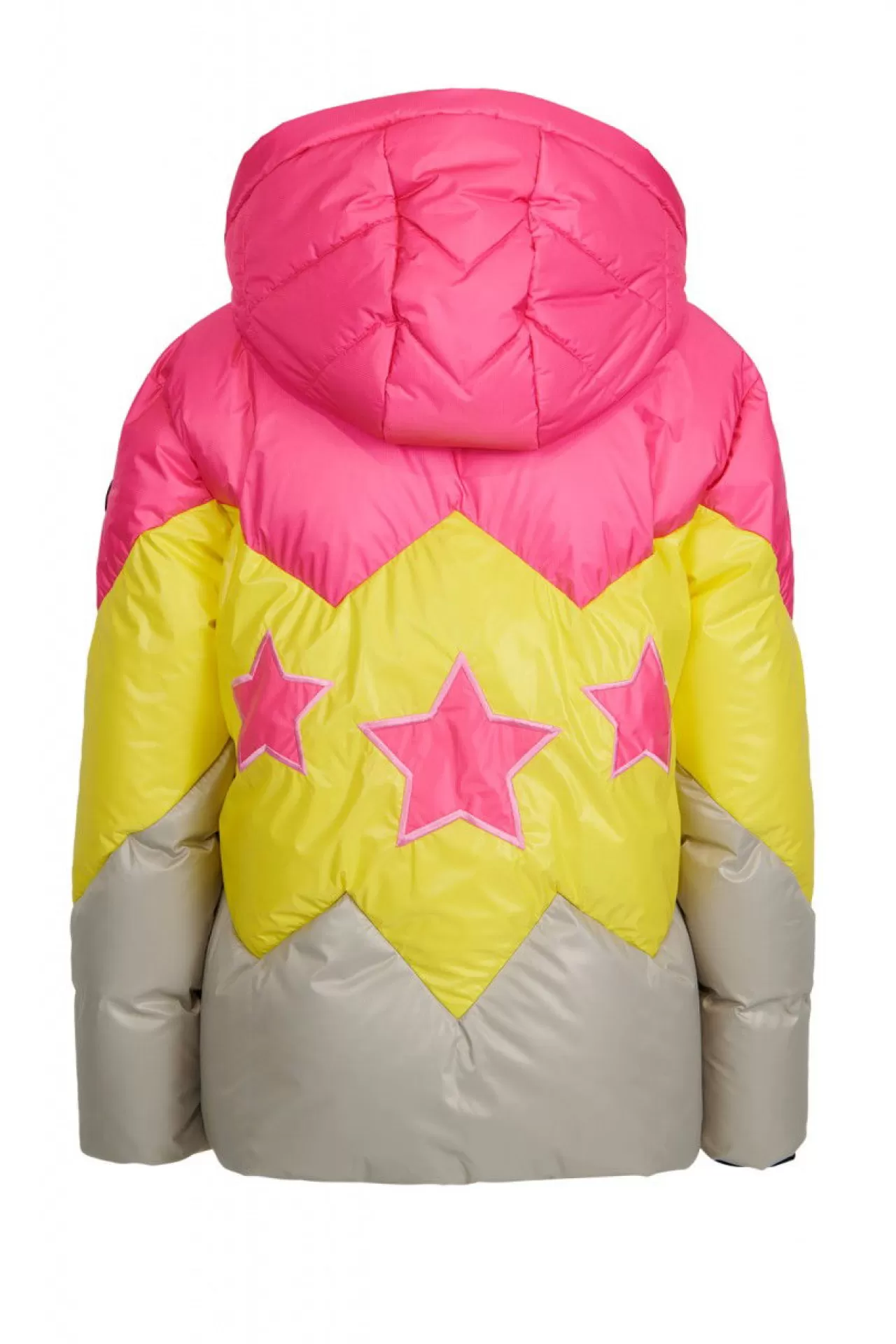 Colour-Blocking-Daunen-Jacke Mit Sternen-Applikationen^Sportalm Hot