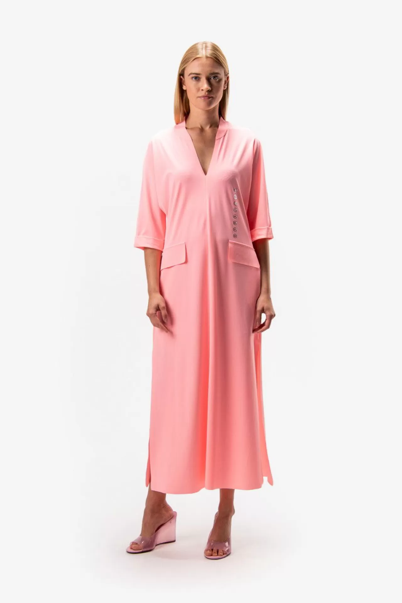 Kleid Mit V-Ausschnitt Und Stehkragen^Sportalm Discount