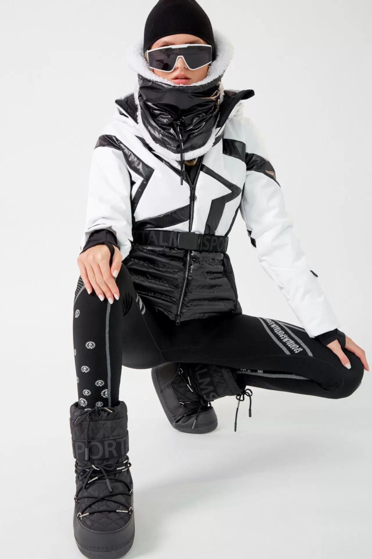 Skijacke Mit Sternen-Muster Und Gürtel^Sportalm Store