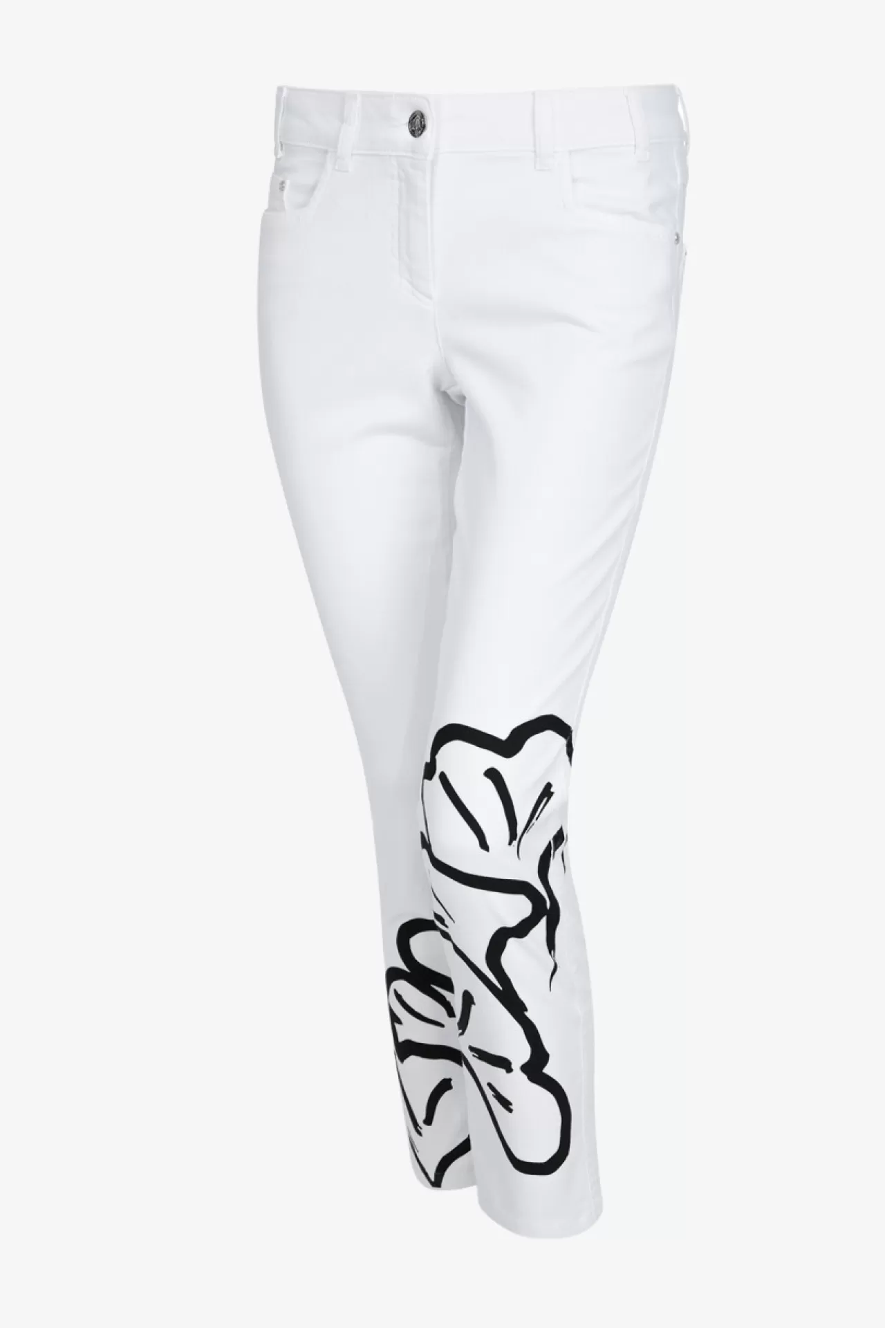 Skinny Jeans Mit Blumenprint^Sportalm Cheap