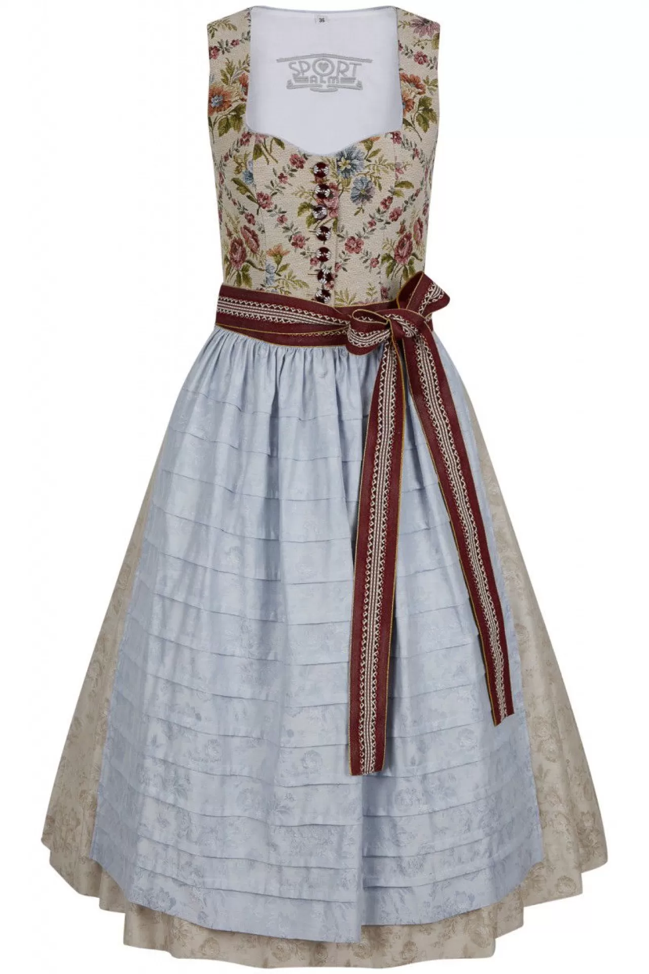 Stilvolles Dirndl Mit Auffälliger Schürze^Sportalm Fashion