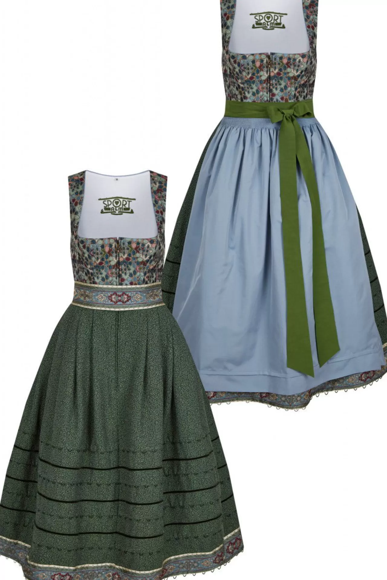 Traumhaftes Dirndl Mit Aufwendigem Rock Und Zusätzlichem Gürtel^Sportalm Store